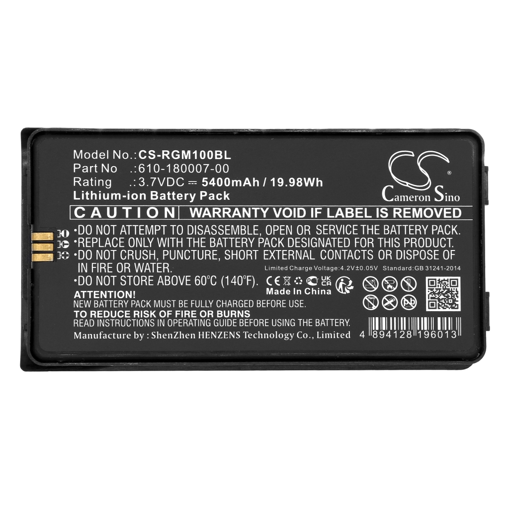 Batterier för skanner Rgis CS-RGM100BL