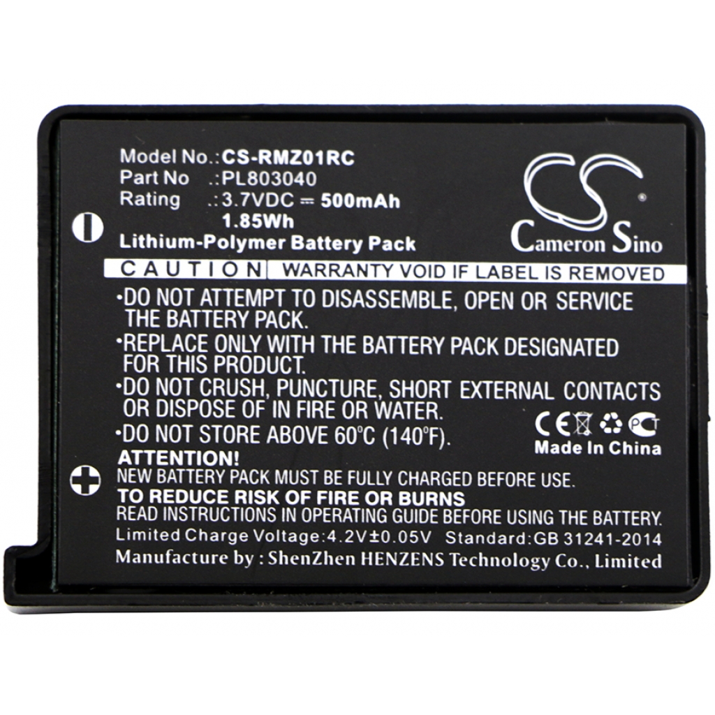 Batterier Ersätter RZ01-0133