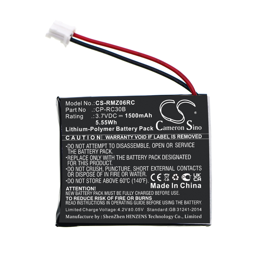 Batterier Ersätter CP-RC30B