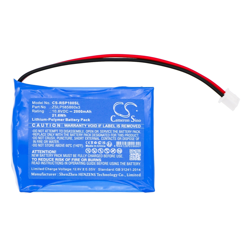 Battery Replaces ZSLP585860x3