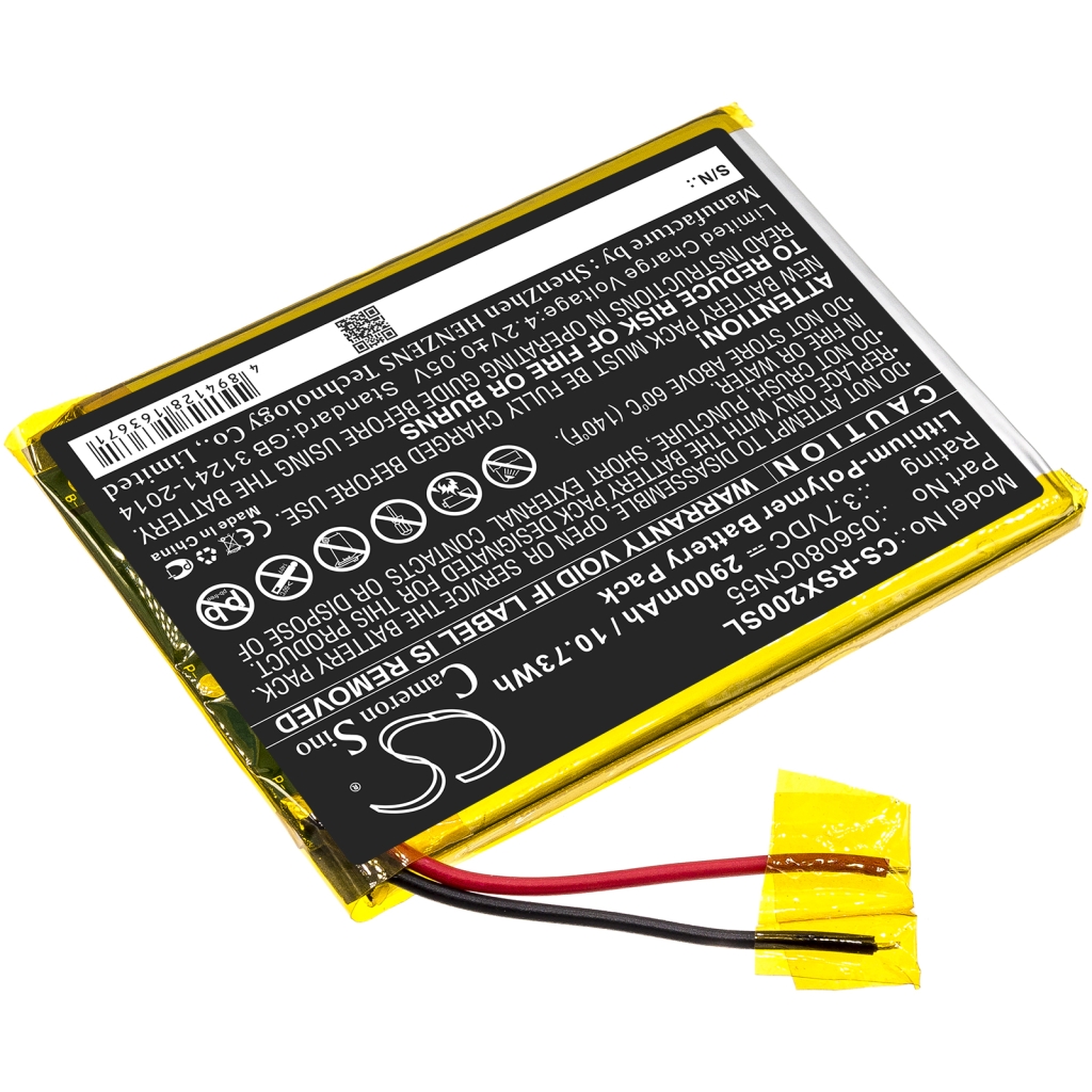 Compatible battery replacement for Oregon Scientific 056080CN55