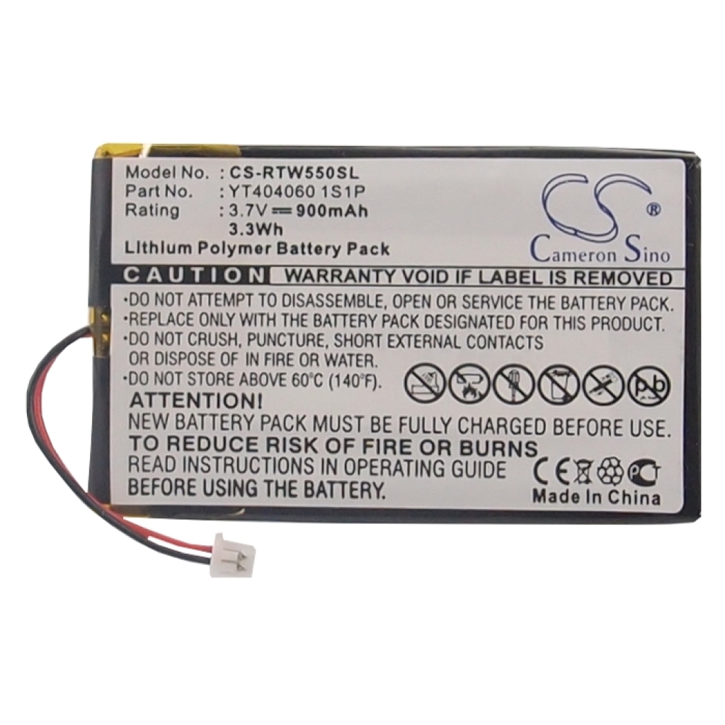 Compatible battery replacement for RightWay YT404060 1S1P