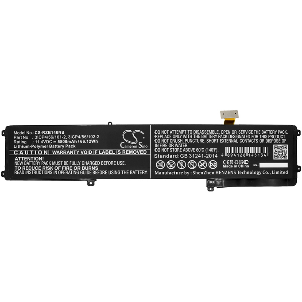 Batterier Ersätter RZ09-0195