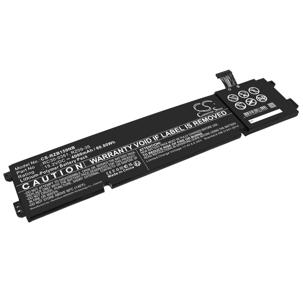 Batterier till bärbara datorer Razer CS-RZB159NB