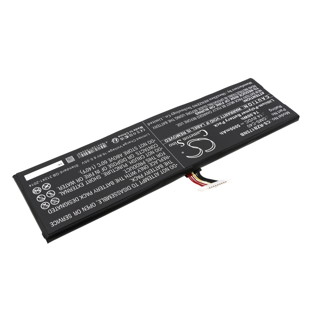 Batterier till bärbara datorer Razer CS-RZB175NB