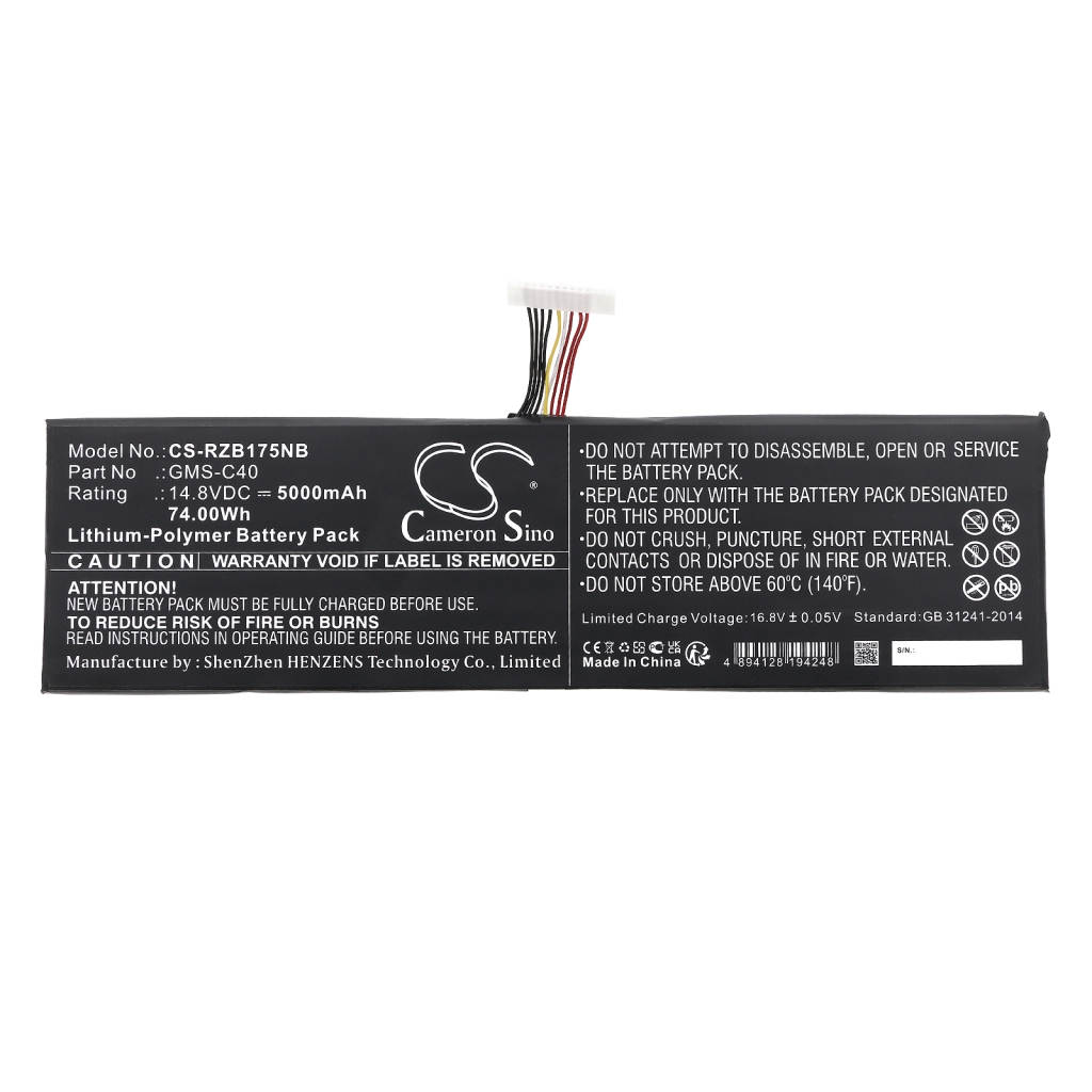 Notebook battery Razer CS-RZB175NB