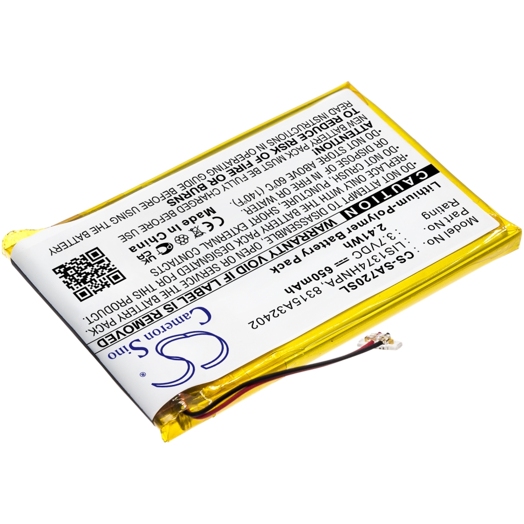 Batterier till MP3-spelare Sony CS-SA720SL
