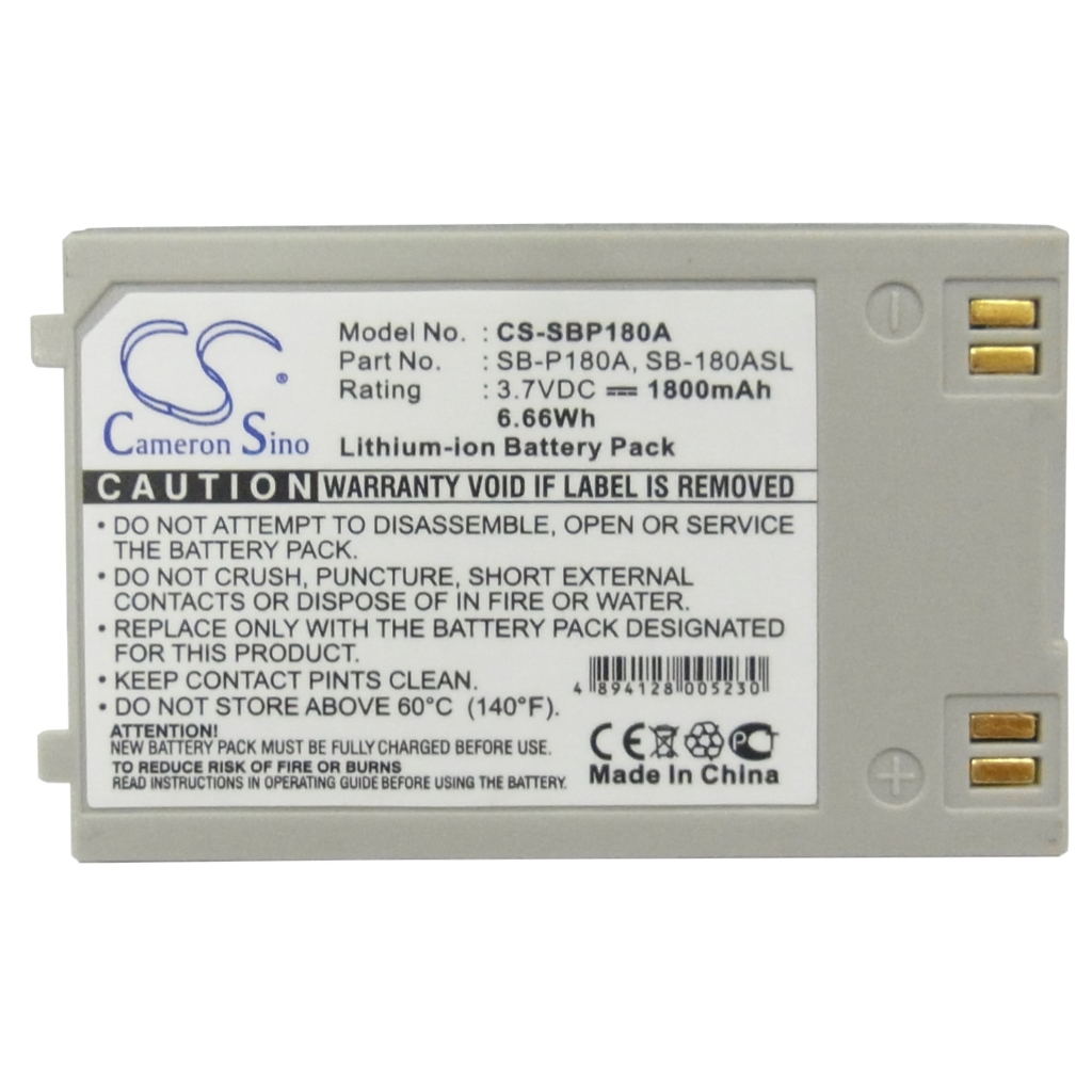 Kamerabatterier Samsung CS-SBP180A