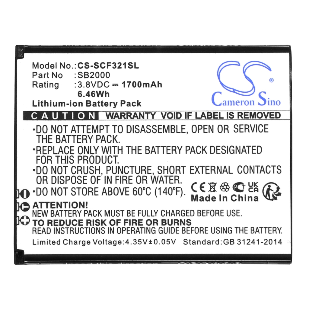 Batterier till mobiltelefoner Schok CS-SCF321SL