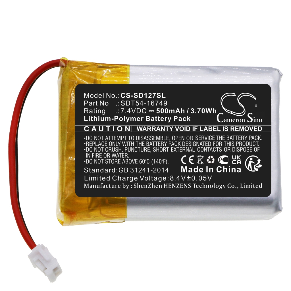 Batterier Ersätter SportTrainer SD-875 Black Edition Collar