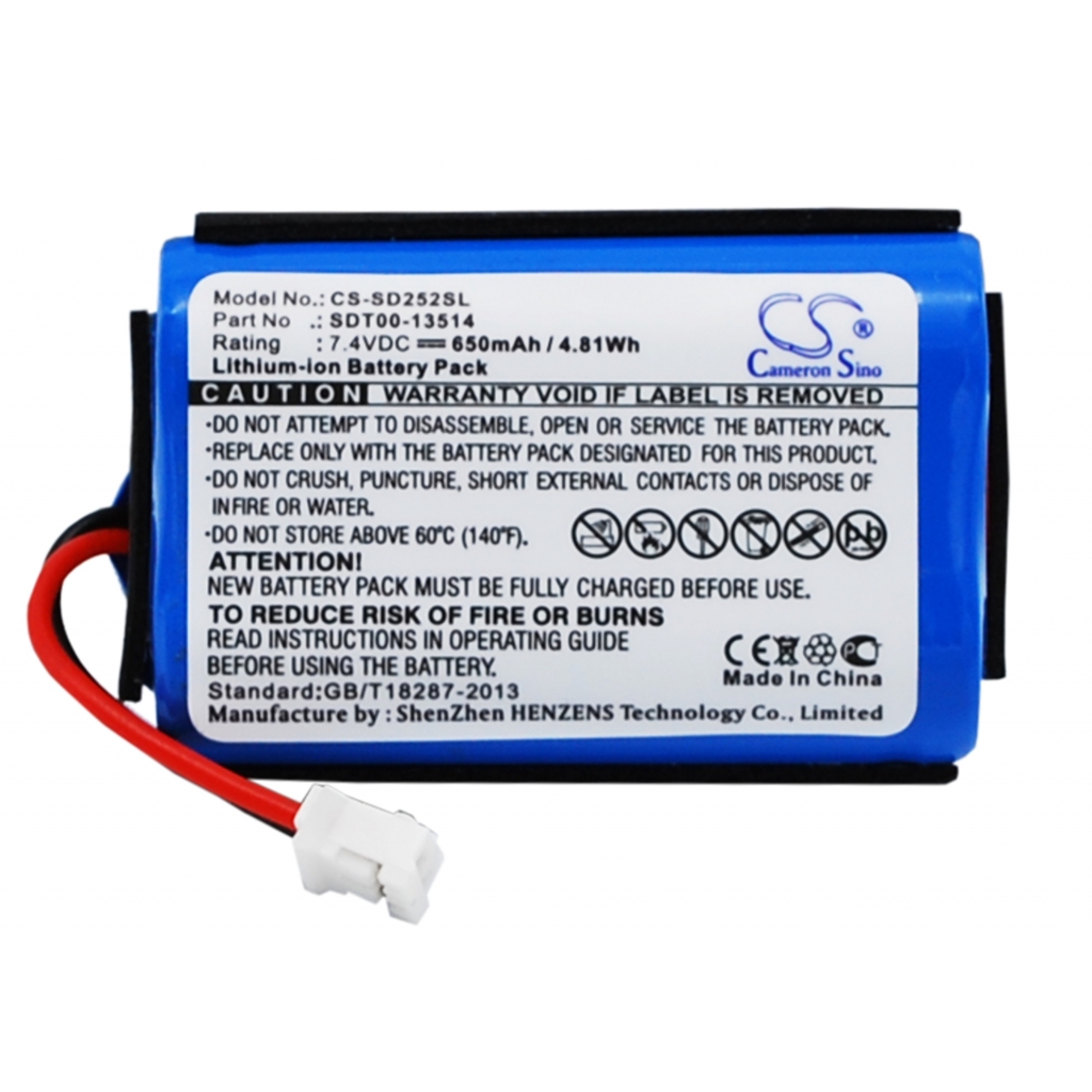 Batterier Ersätter SD-2525 transmitter