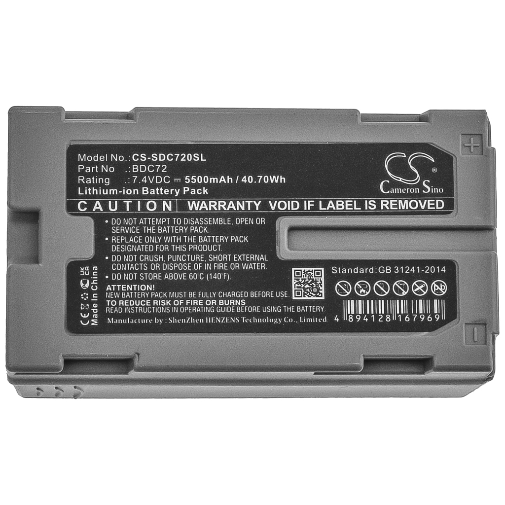 Batterier för verktyg Topcon CS-SDC720SL
