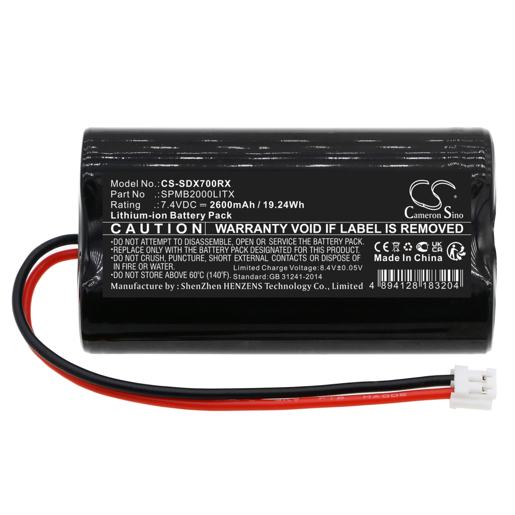 Batterier Ersätter SPMB2000LITX