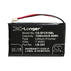 Compatible battery replacement for Safescan 131-0477,LB-205