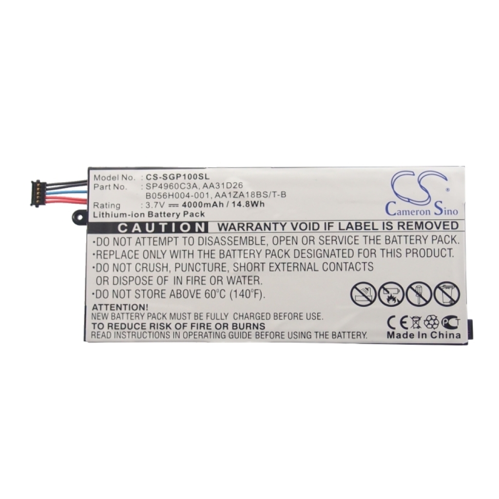 Tablet Battery Samsung CS-SGP100SL