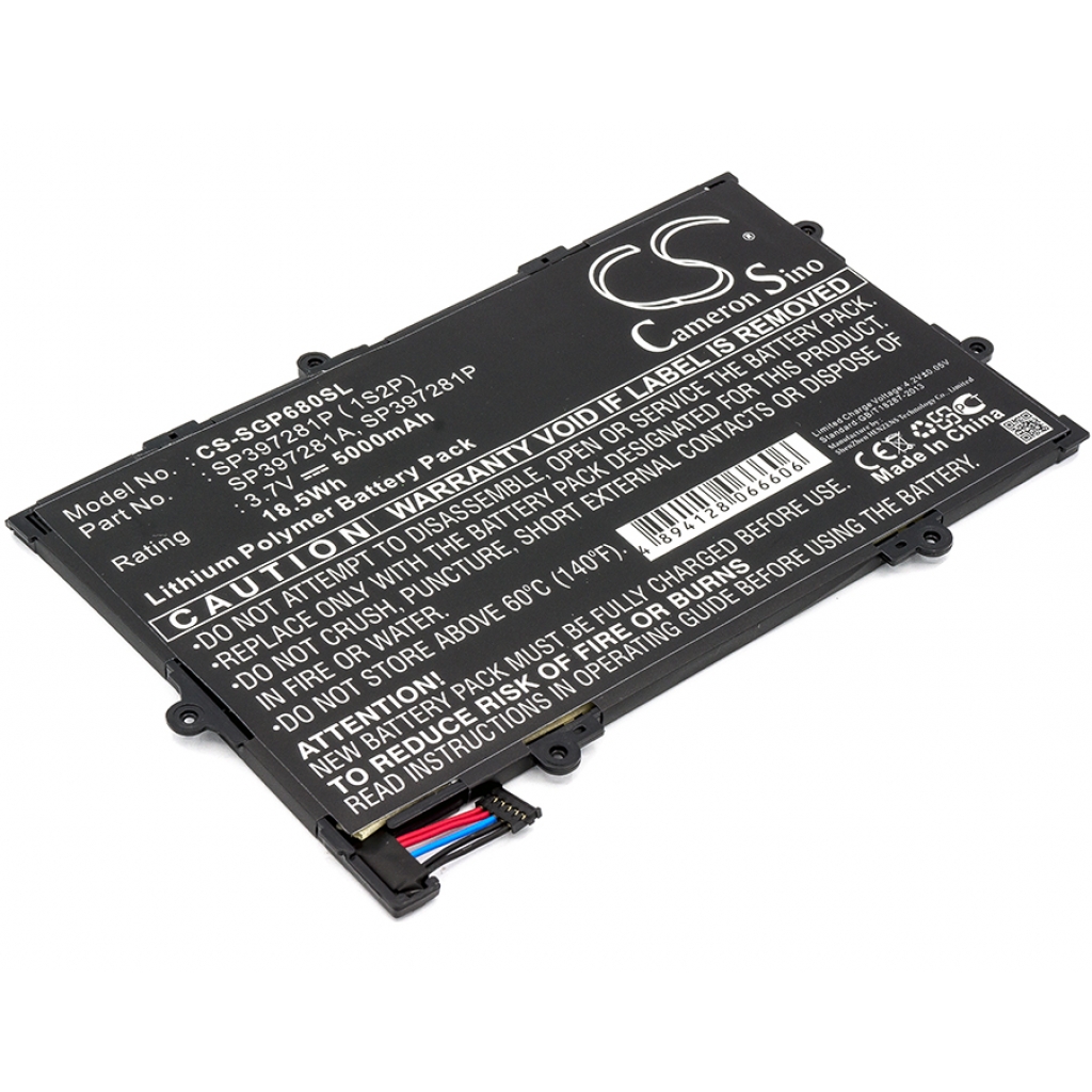 Batterier för surfplattor Samsung CS-SGP680SL