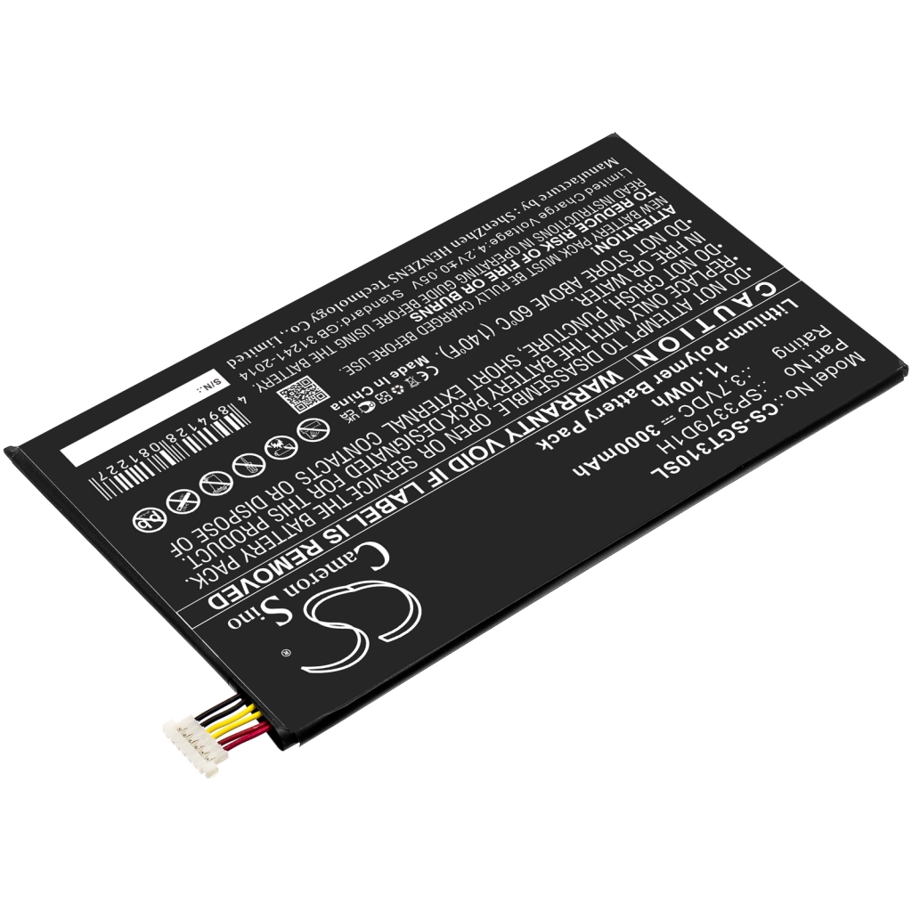 Batterier för surfplattor Samsung CS-SGT310SL