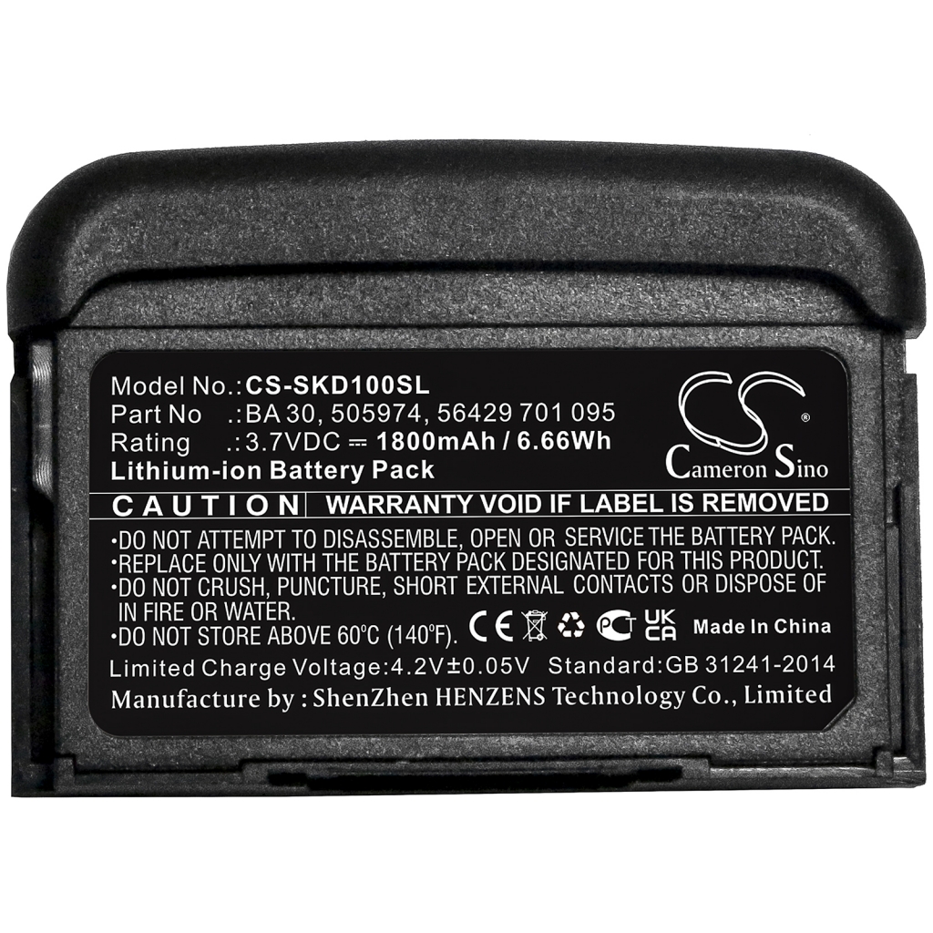 Batterier Ersätter AVX SK Bodypack transmitters