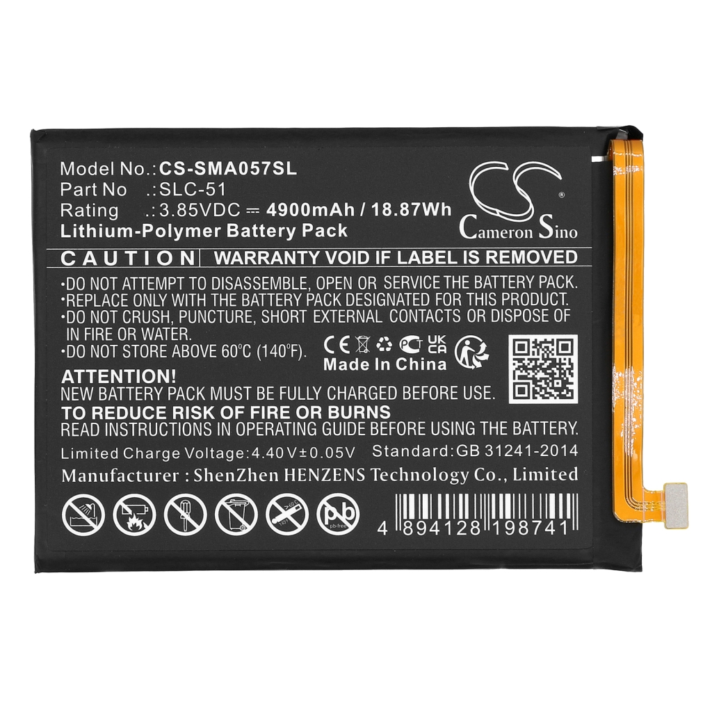Batterier till mobiltelefoner Samsung CS-SMA057SL