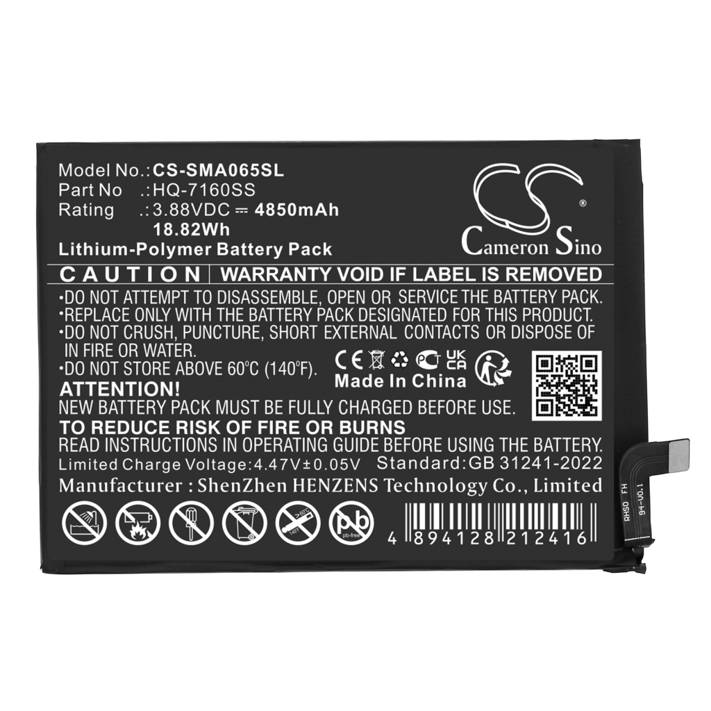 Batterier till mobiltelefoner Samsung CS-SMA065SL