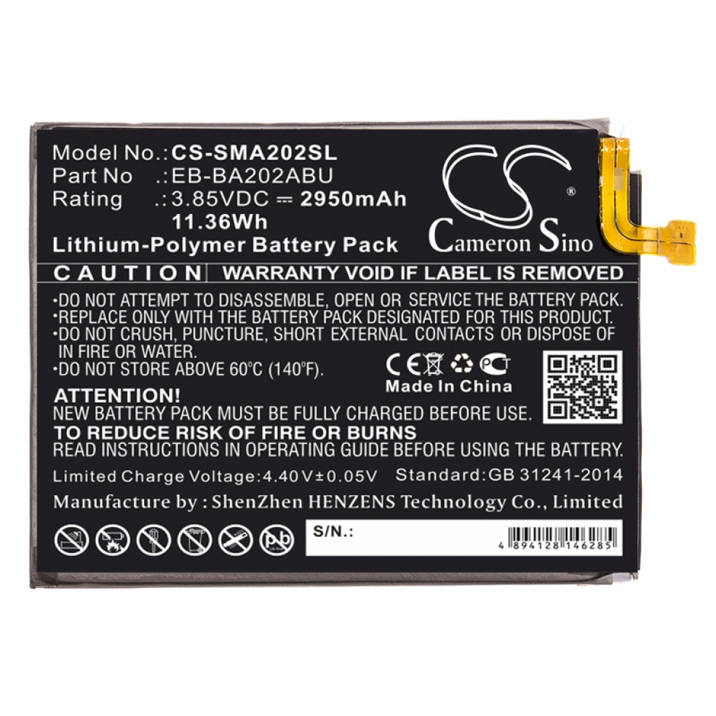 Batterier Ersätter SM-A102P