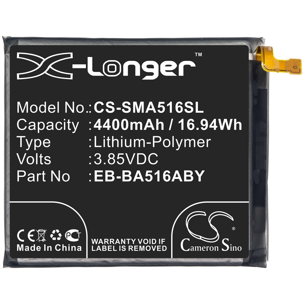 Batterier Ersätter EB-BA516ABY