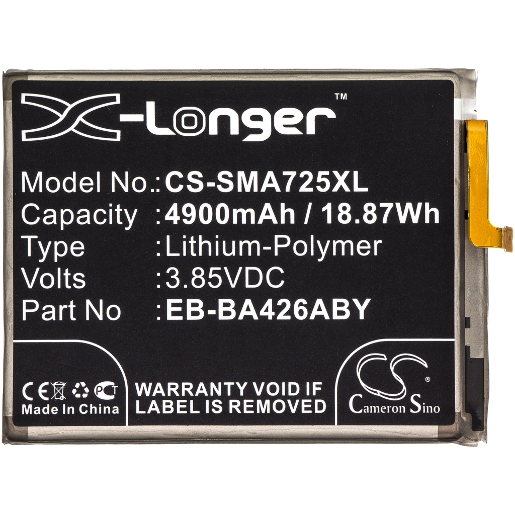 Batterier Ersätter SM-A726F/DS