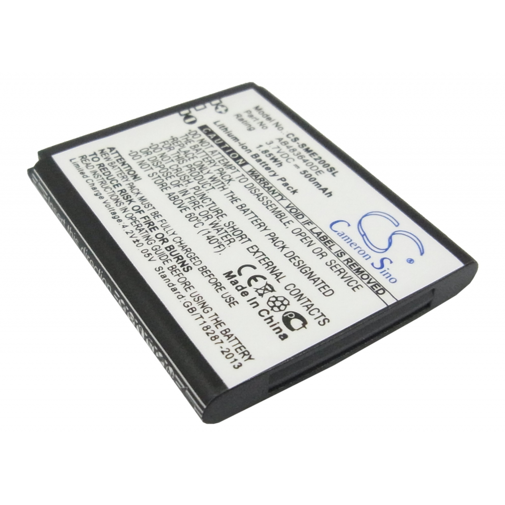Batterier Ersätter SGH-E200