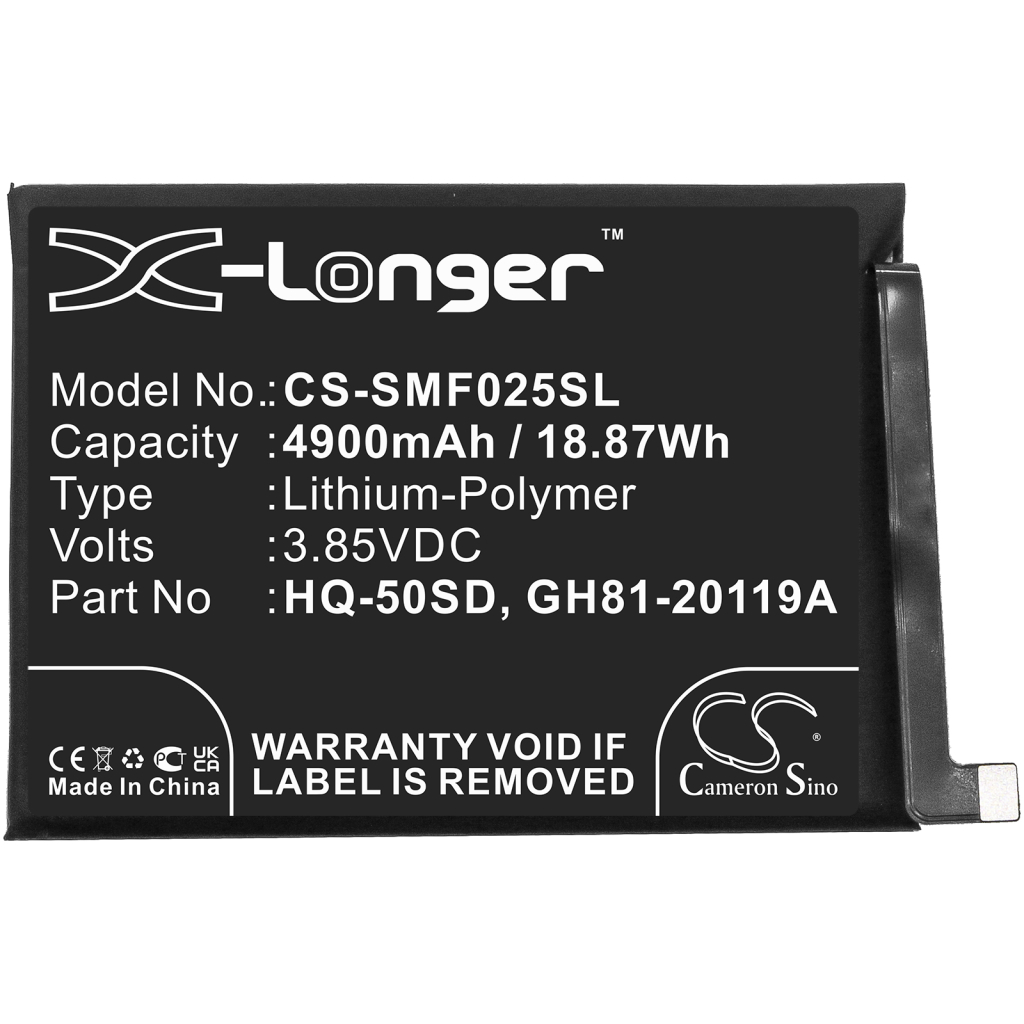 Batterier Ersätter SM-A145M/DS