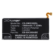 CS-SMG300SL<br />Batterier för  ersätter batteri EB-BA300ABE