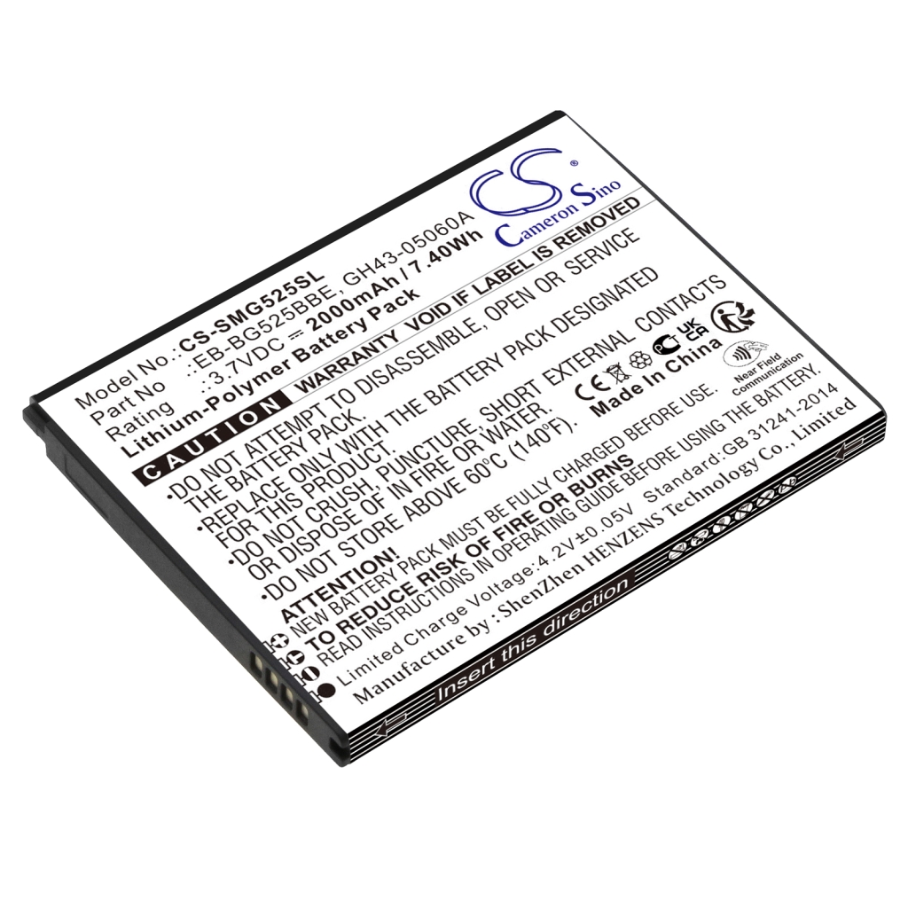 Batterier till mobiltelefoner Samsung CS-SMG525SL