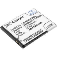 Kompatibel batteribyte för Samsung  AB474350BU, AB474350BC, AB474350BKCMP3, AB474350BABSTD, AB475350CE...