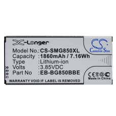 Compatible battery replacement for Samsung EB-BG850BBC,EB-BG850BBE,EB-BG850BBU