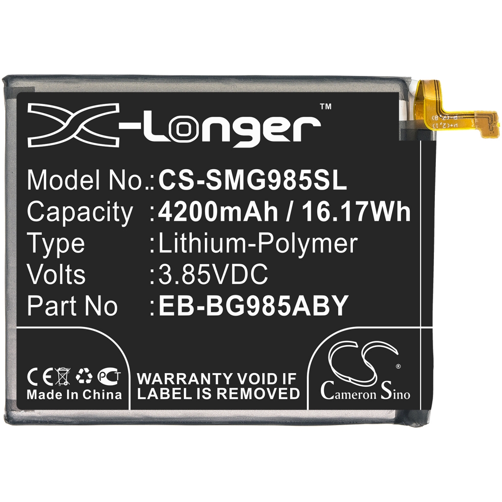 Batterier Ersätter SM-G985F/DS