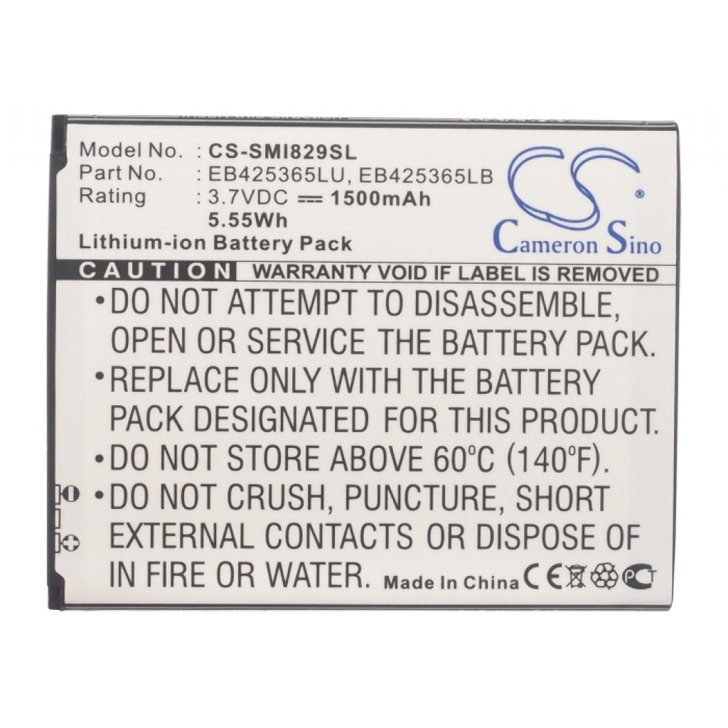 Batterier till mobiltelefoner Samsung CS-SMI829SL
