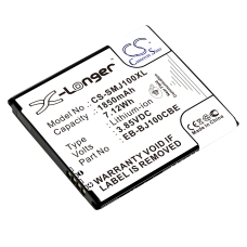 Kompatibel batteribyte för Samsung EB-BJ100BBE,EB-BJ100BCE,EB-BJ100CBE,EB-BJ100CBZ,GH43-04412A