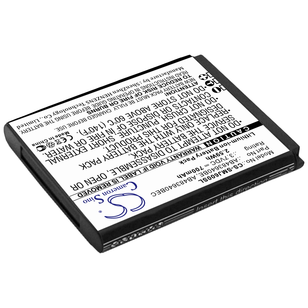 Batterier till mobiltelefoner Samsung CS-SMJ600SL
