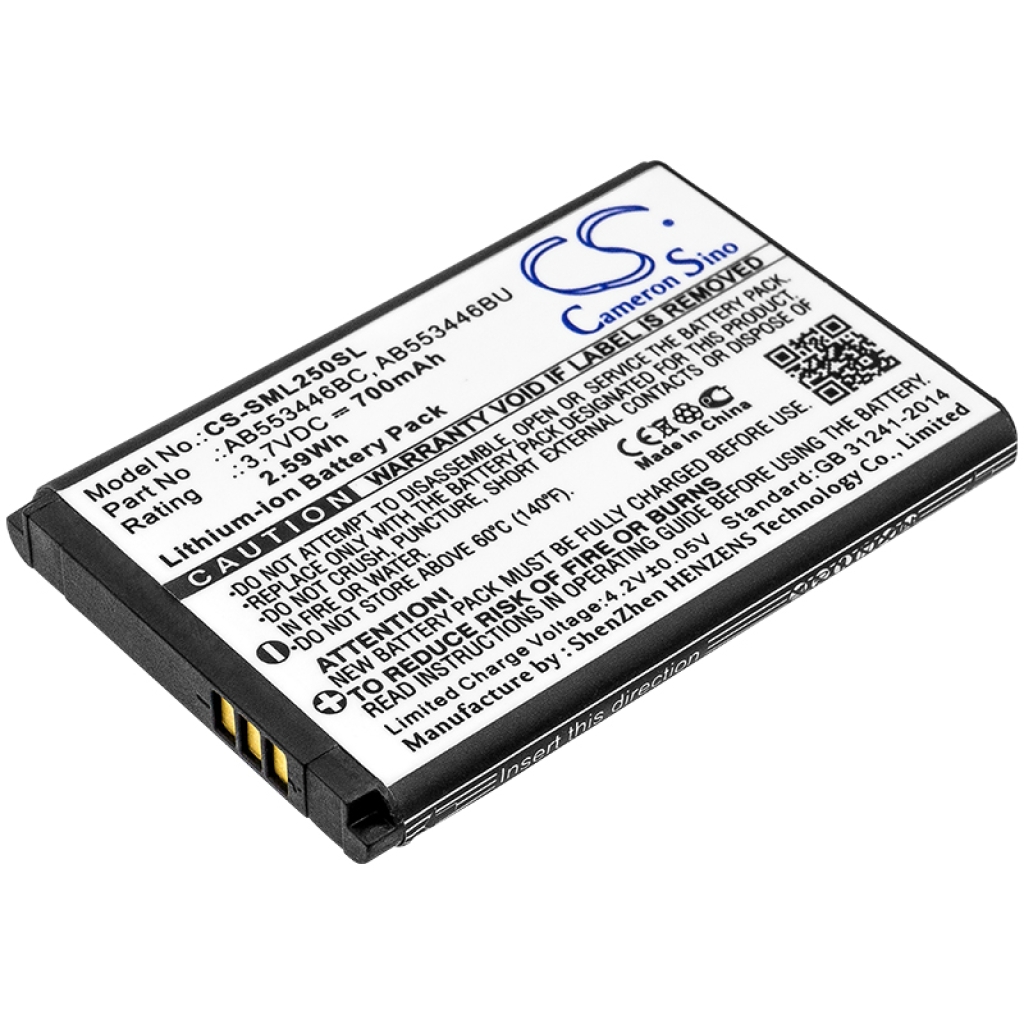 Batterier till mobiltelefoner Samsung CS-SML250SL