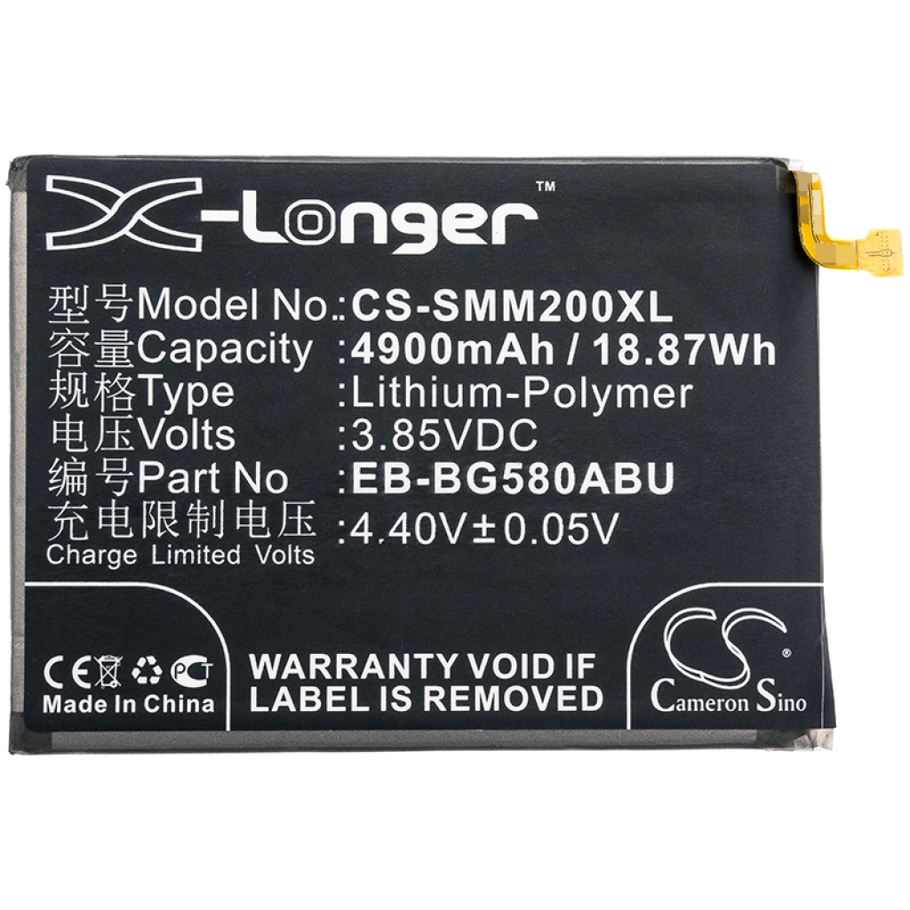 Batterier Ersätter SM-A3050/DS