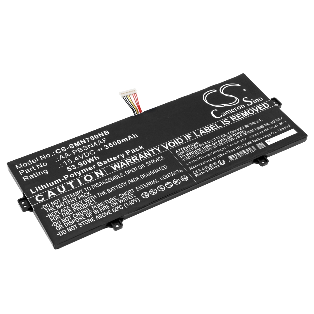 Batterier till bärbara datorer Samsung CS-SMN750NB
