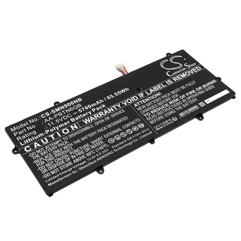 Batterier till bärbara datorer Samsung CS-SMN900NB