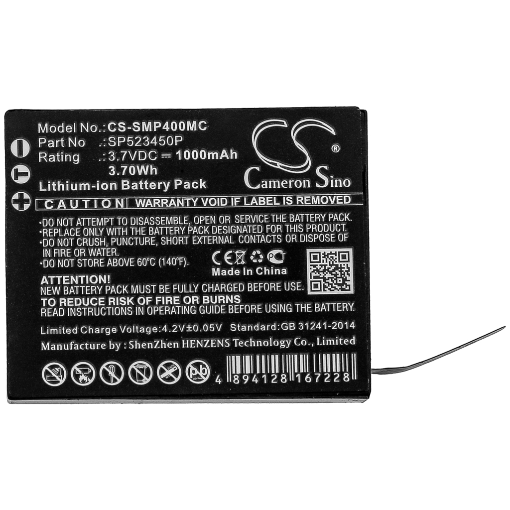 Battery Replaces SP523450P