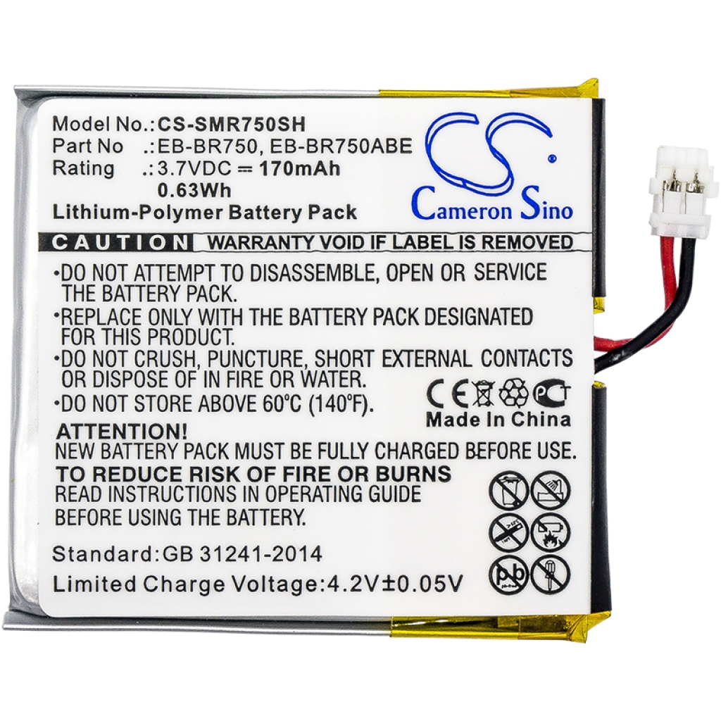 Batterier Ersätter SM-R750D