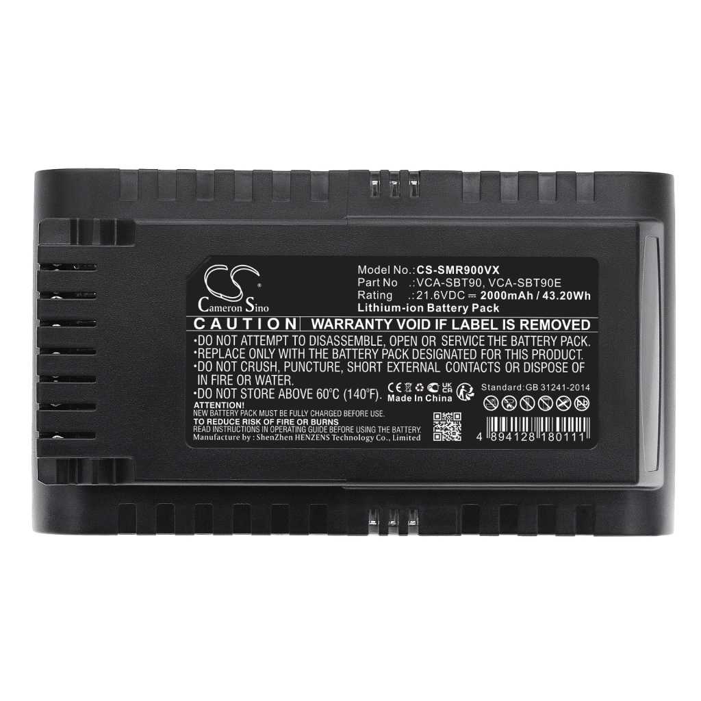 Batterier Ersätter VS20R90G6R3/EG