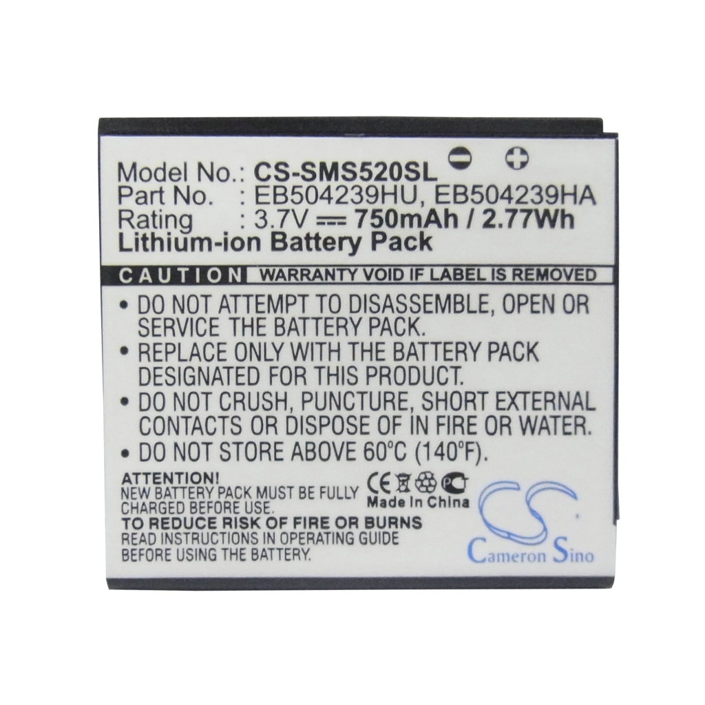 Batterier till mobiltelefoner Samsung CS-SMS520SL