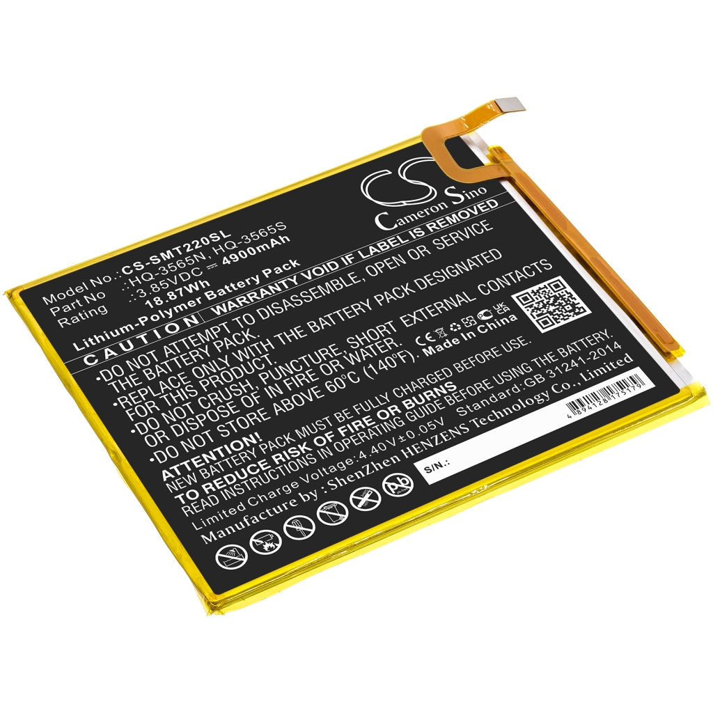 Batterier Ersätter Galaxy Tab A7 Lite 8.7 2021