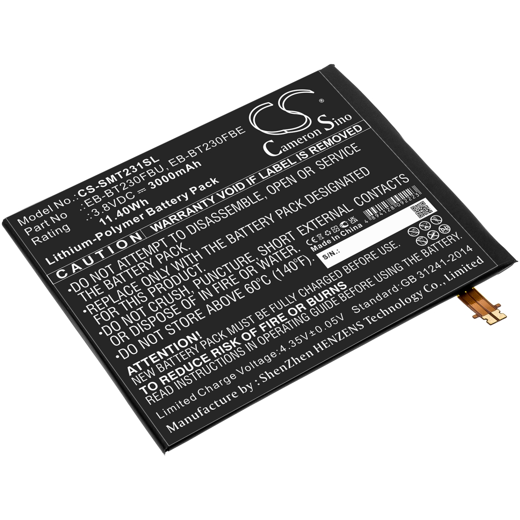 Batterier för surfplattor Samsung CS-SMT231SL