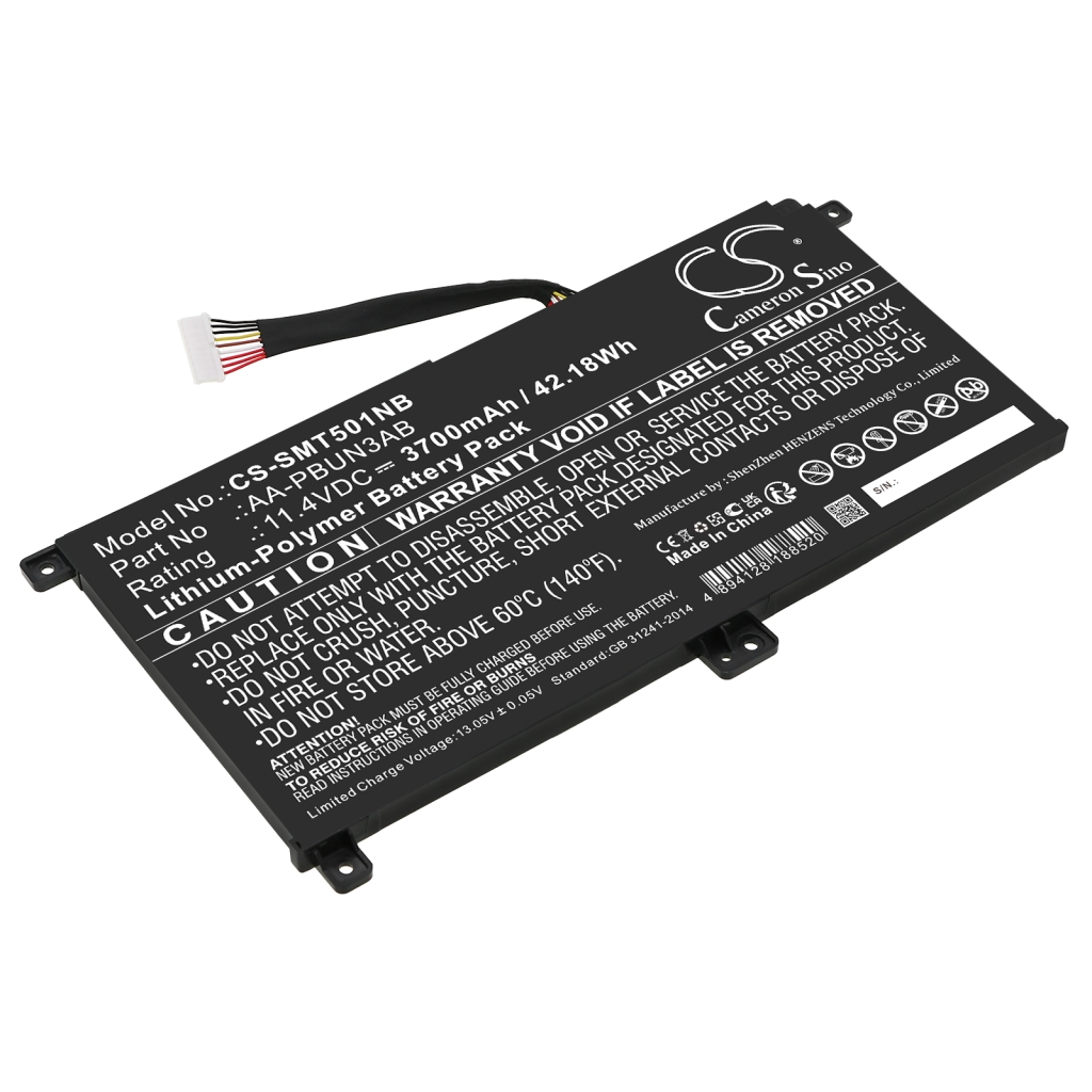 Batterier till bärbara datorer Samsung CS-SMT501NB