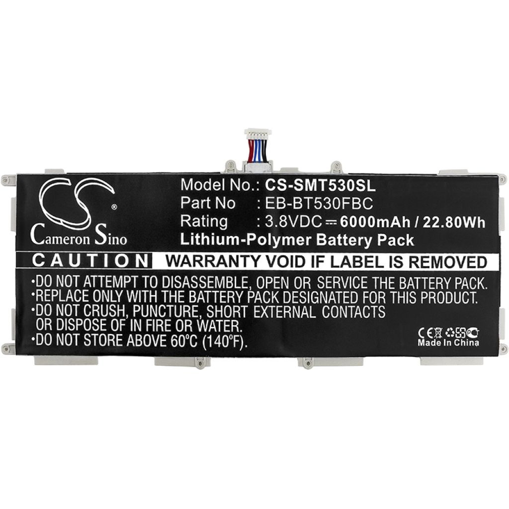 Batterier Ersätter SM-T530