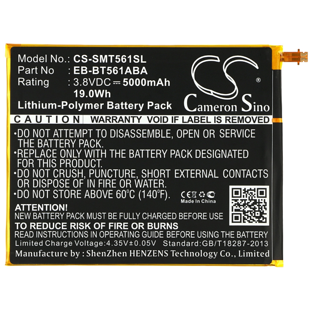 Batterier Ersätter SM-T565
